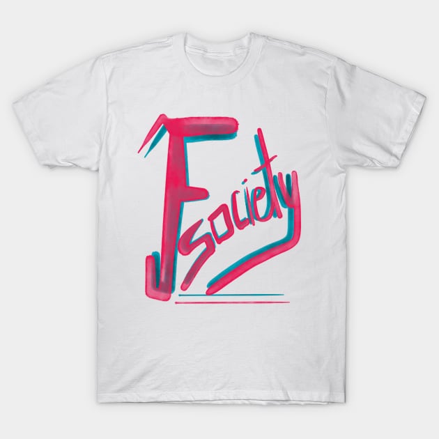 Fsociety tech graffiti T-Shirt by Uwaki